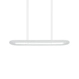 Modern Led Oval Office Ceiling Pendant | Acrylic 31.5/39 Wide Warm/White/Natural Light
