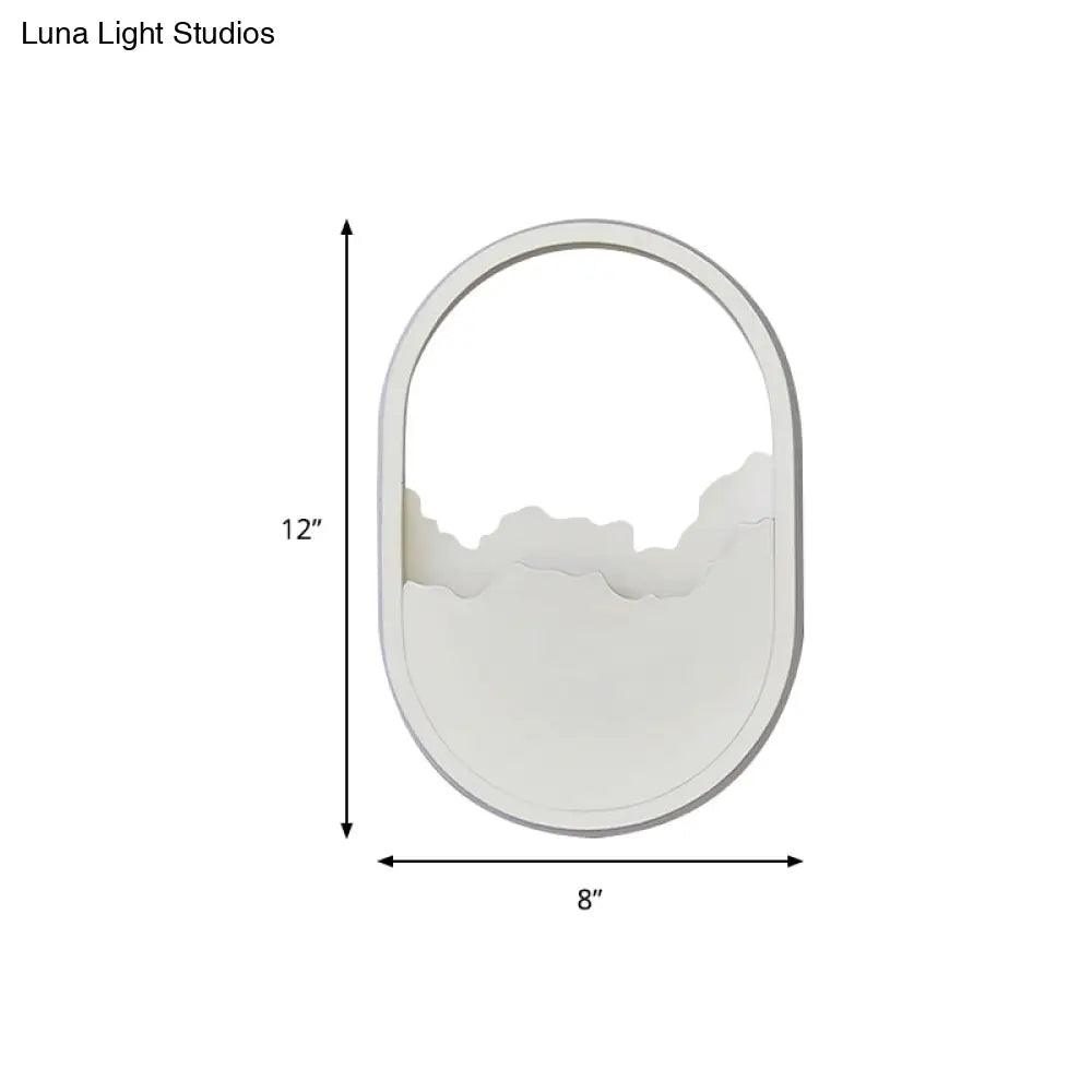 Modern Oval Wall Sconce With Led Lighting For Your Bedroom