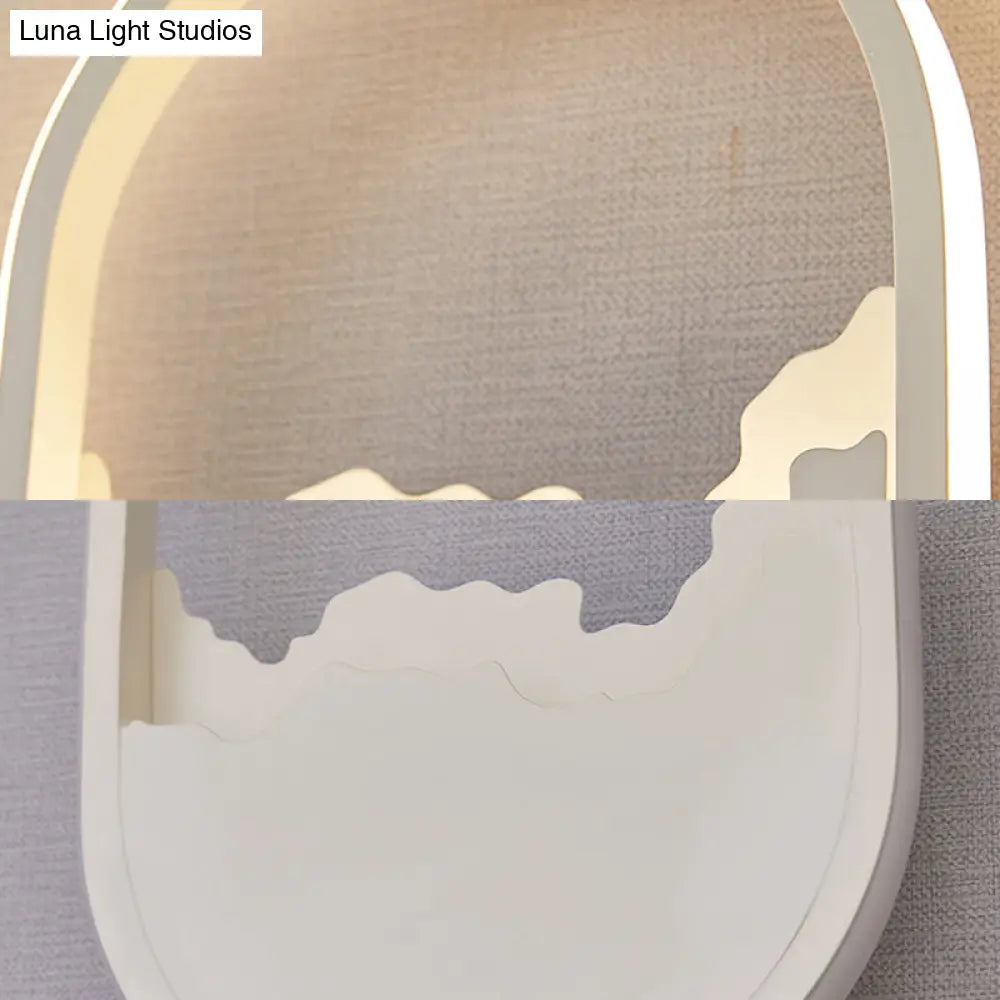 Modern Oval Wall Sconce With Led Lighting For Your Bedroom