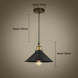 Modern Pendant Light Black Iron Hanging Cage Vintage E27Led Lamp Bulb Industrial Loft Retro Dining