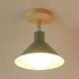 Modern Pink & Orange Ceiling Light: Stylish Semi-Flush Mount For Corridor Green