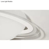 Modern Planet Shaped Ceiling Mount Light In White For Boys Bedroom