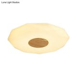 Modern Polygon Acrylic Flush Mount Led Ceiling - 14.5’/18.5’/22.5’ Width Warm/White Light Option