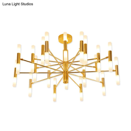 Modern Radial Led Chandelier Light For Living Room Ceiling