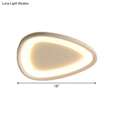 Modern Raindrop Led Ceiling Light In Warm/White For Kitchen - 18’/23.5’ W