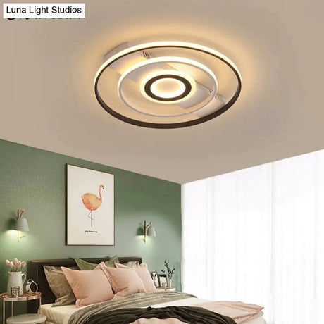 Modern Rectangle/Square/Circle Acrylic Led Ceiling Light White Color Black Remote Control For