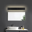 Modern Rectangle Vanity Wall Sconce: Black/White Aluminum Led Mount Lamp In Warm/White Light Black /