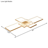 Modern Rectangular Flush Mount Led Light Fixture In Warm/White/Natural – Acrylic Finish