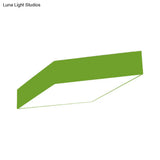 Modern Rhombus Led Ceiling Light For Kindergarten In Multiple Colors - Black White Red Yellow Green