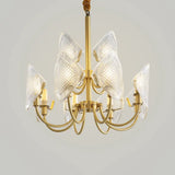 Modern Rhombus Living Room Chandelier - Elegant 12/15/18-Bulb Glass Suspension Pendant Light In