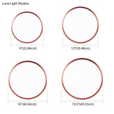 Modern Round Flush Mount Ceiling Light - Super-Thin Design 1 Acrylic Contemporary Fixture
