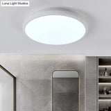 Modern Round Flush Mount Ceiling Light - Super-Thin Design 1 Acrylic Contemporary Fixture