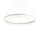 Modern Round Led Chandelier Pendant - Acrylic 1/2/3-Light Ceiling Light Fixture In Black/White/Gold
