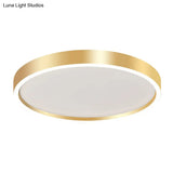 Modern Round Shade Led Flush Mount Acrylic Ceiling Lighting For Living Room
