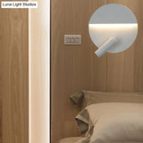 Modern Round Wall Lamp - Black/White With Led Spotlight