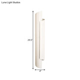 Modern Scrolled Wall Lamp - Black/White/Gold 2-Light Sconce 16/21.5/29.5 Wide