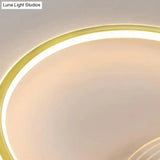 Modern Simple Circle Warm Room Living Led Ceiling Lamp