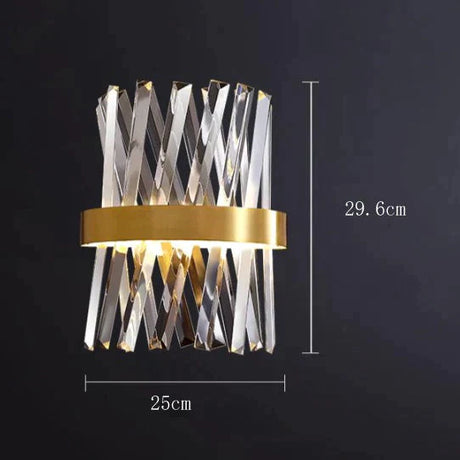 Modern Simple Corridor Crystal Copper Wall Lamp Lamps