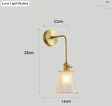 Modern Simple Nordic Living Room Bedroom Copper Wall Lamp Copper Wall Lamps