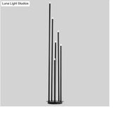 Modern Simple Personality Black Multi-Head Led Floor Lamp Branch Stand Living Room Reading Bedside