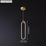 Modern Small Bronze Led Pendant Light With Creative Ceiling Design