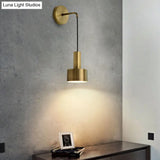 Modern Small Wall Mounted Metallic Bedside Reading Light