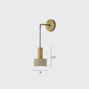 Modern Small Wall Mounted Metallic Bedside Reading Light White