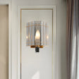 Modern Smoke Gray Glass Triangle Sconce Wall Lamp For Bedroom