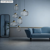 Modern Smoky Glass Led Pendant Light - 7’/8.5’ Wide Suspension Kit In White/Warm