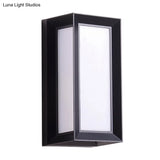 Modern Sound-Activated Led Wall Sconce In Black