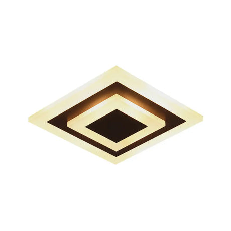 Modern Square Acrylic Led Flush Mount Ceiling Light - Stylish Lamp For Corridors And Kitchens