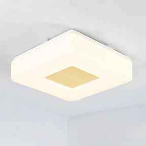 Modern Square Flush Mount Led Ceiling Light In Warm/White - Wide Acrylic Fixture 8’/14.5’/18.5