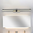 Modern Stainless Steel Led Wall Lamp With Acrylic Oval Shade - Chrome Vanity Lighting Fixture