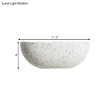 Modern Stone Bowl Wall Lamp - White Corridor Light Fixture With 1
