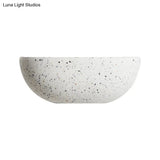 Modern Stone Bowl Wall Lamp - White Corridor Light Fixture With 1