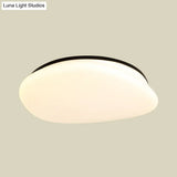 Modern Stone - Shaped Led Ceiling Mount In Black And White For Bedrooms