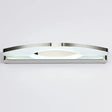 Modern Style Chrome Arc Vanity Light With Stainless Steel Led Wall Sconce And Acrylic Diffuser /