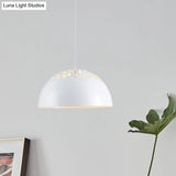Modern Style Domed Metal Pendant Lamp - 14’/16’/20.5’ Width 1 Bulb Dining Table Hanging