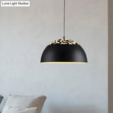 Modern Style Domed Metal Pendant Lamp - 14’/16’/20.5’ Width 1 Bulb Dining Table Hanging