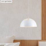 Modern Style Domed Metal Pendant Lamp - 14’/16’/20.5’ Width 1 Bulb Dining Table Hanging