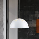 Modern Style Domed Metal Pendant Lamp - 14’/16’/20.5’ Width 1 Bulb Dining Table Hanging