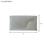 Modern Style Grey Cement Bowl/Cylinder Shade Wall Light - 1-Light Bathroom Fixture