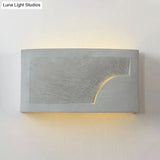 Modern Style Grey Cement Bowl/Cylinder Shade Wall Light - 1-Light Bathroom Fixture
