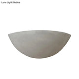 Modern Style Grey Cement Bowl/Cylinder Shade Wall Light - 1-Light Bathroom Fixture