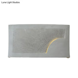 Modern Style Grey Cement Bowl/Cylinder Shade Wall Light - 1-Light Bathroom Fixture