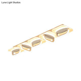 Modern Style Led Linear Ceiling Light Flushmount Design In Warm/White 31.5’/39’ W - White Acrylic