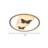 Modern Stylish Black Led Ceiling Light With Double-Butterfly Design - Perfect For Bedroom