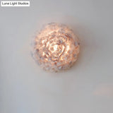 Modern Stylish Feather Wall Light - Blooming Grey/White Sconce Lighting For Sitting Room