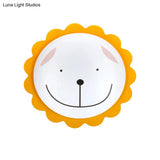 Modern Sun Ceiling Mount Light - Acrylic Flush For Kindergarten And Baby Bedrooms
