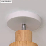 Modern Tapered Ceiling Flush Mount Light - Stylish Metal Close To Lighting Fixture